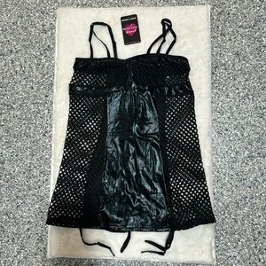 Fishnet Sexy Lingerie with back zipper